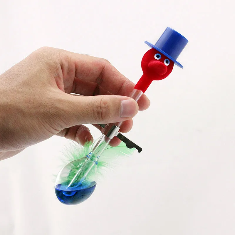 Creative Non-Stop Liquid Drinking Glass Lucky Bird Funny Duck Drink Water Desk Toy Perpetual Motion red