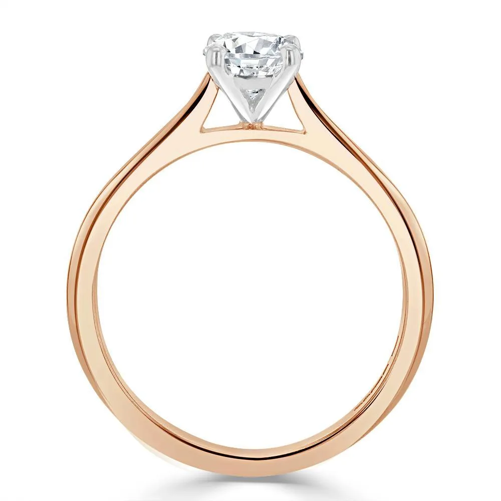 Cushion Cut Moissanite Engagement Ring, Classic Style