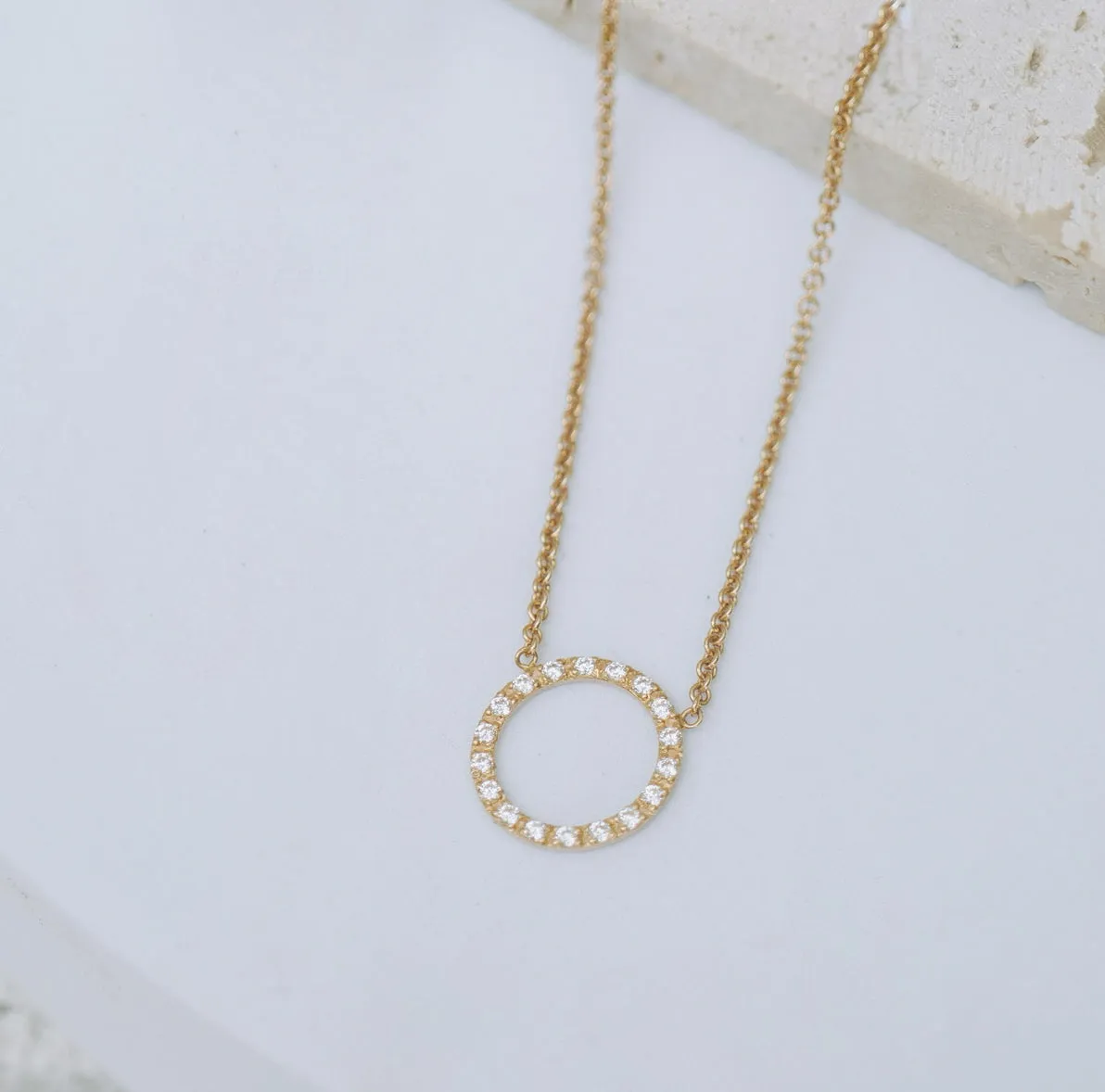 CZ ATENEA NECKLACE/GOLD