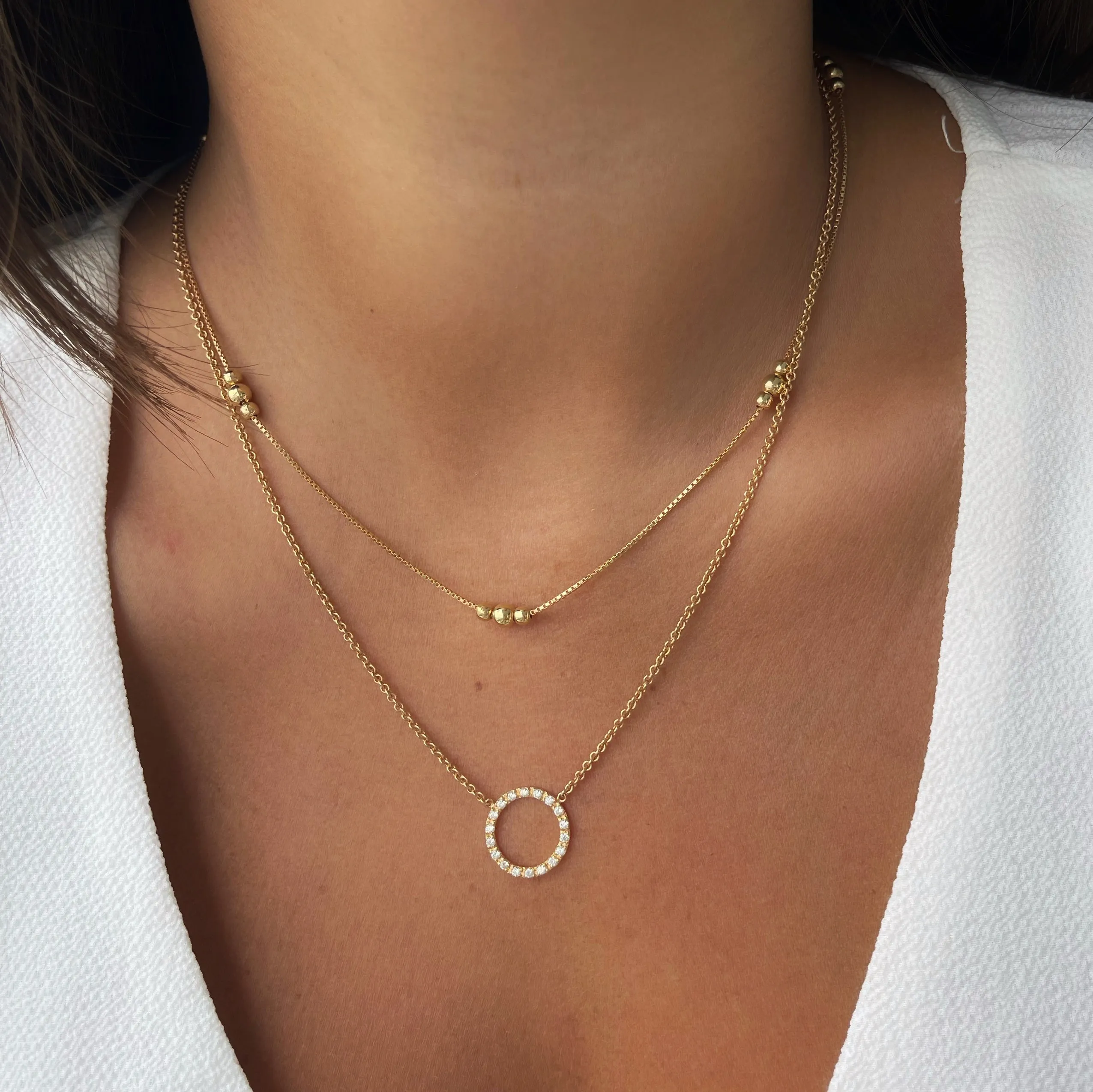CZ ATENEA NECKLACE/GOLD