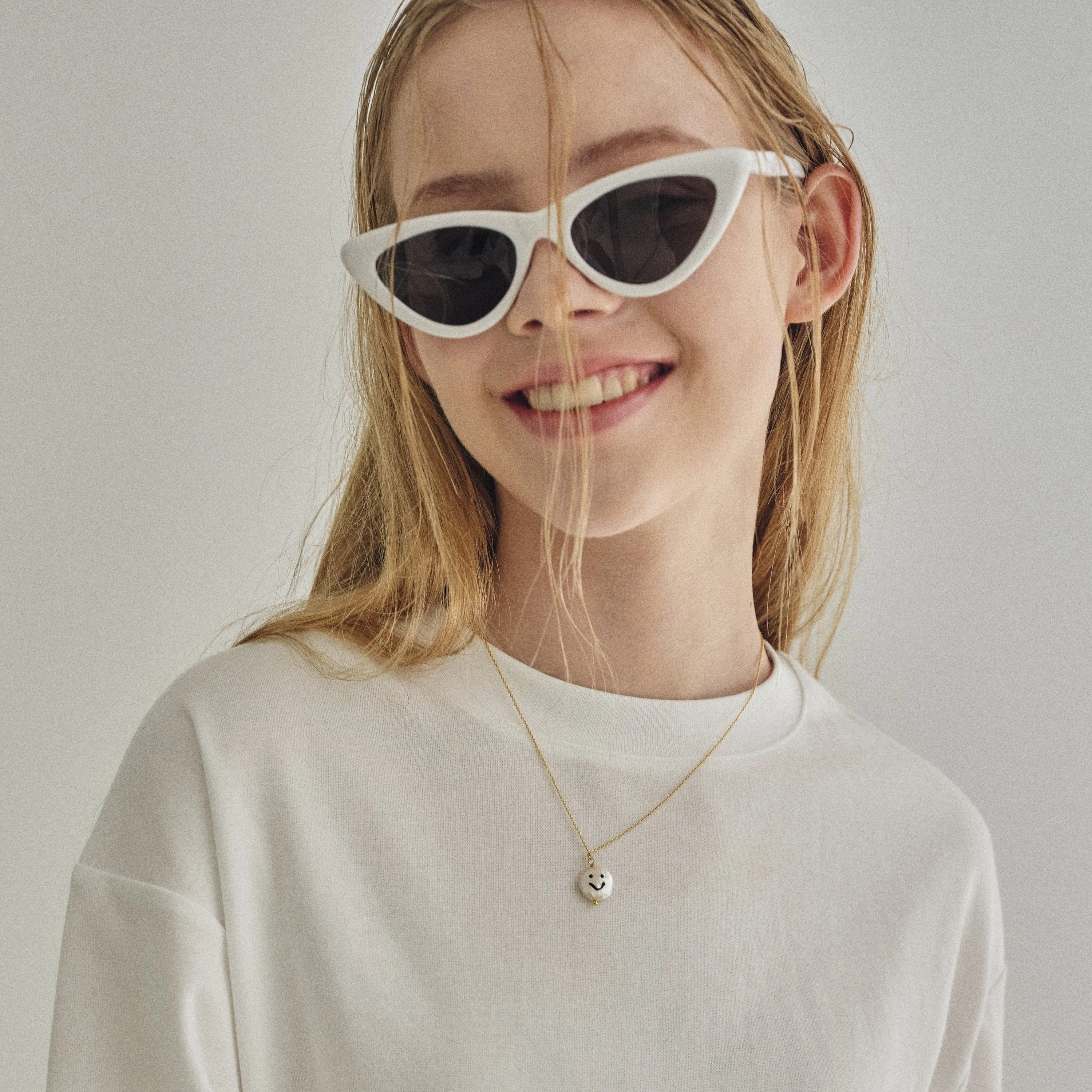 Dainty Smile Face Pendant Necklace