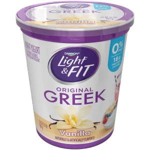Dannon Light Fit Vanilla Original Greek Yogurt 32oz