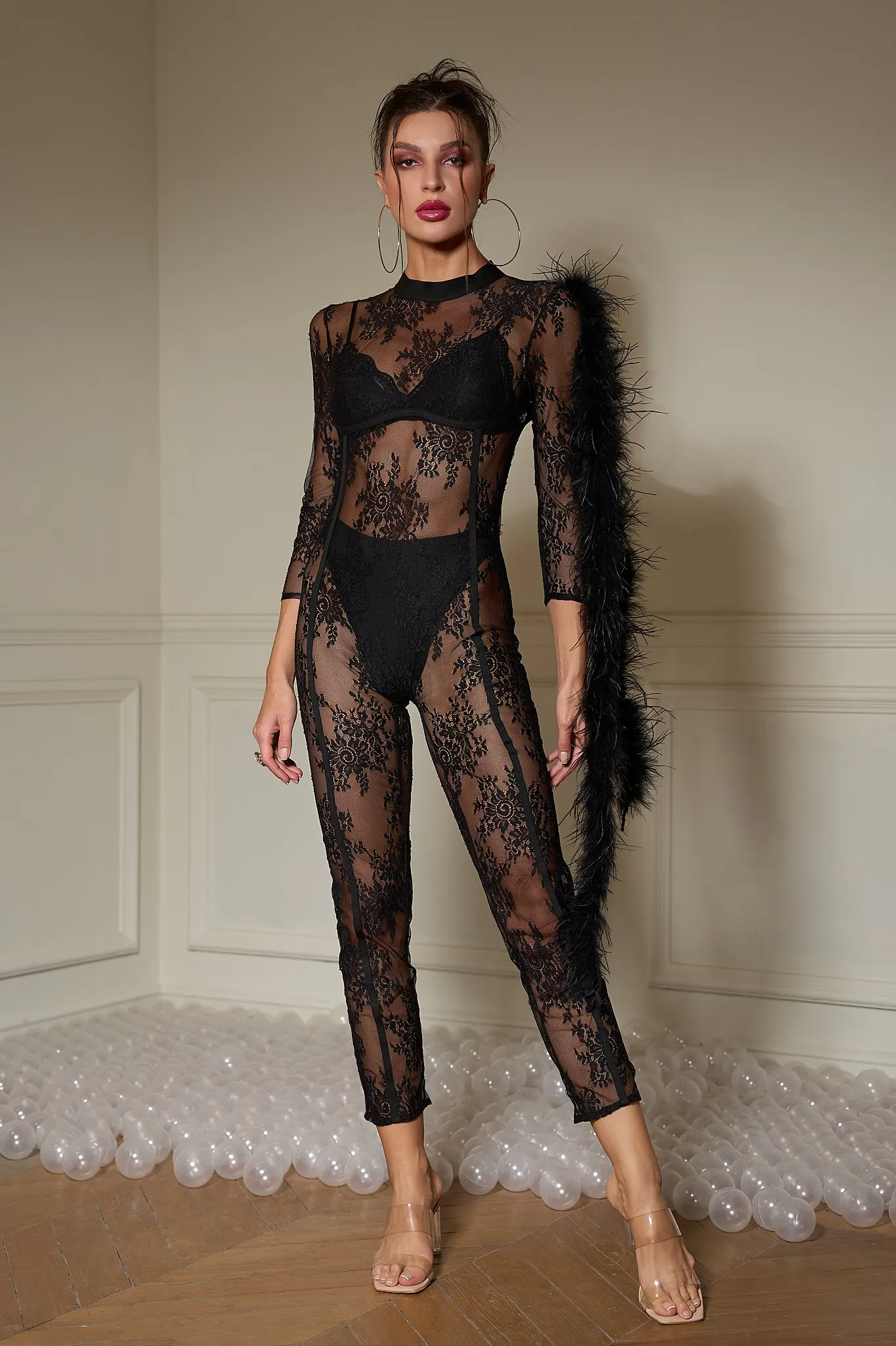 Darcy Sleek Flower One-Piece Outfit