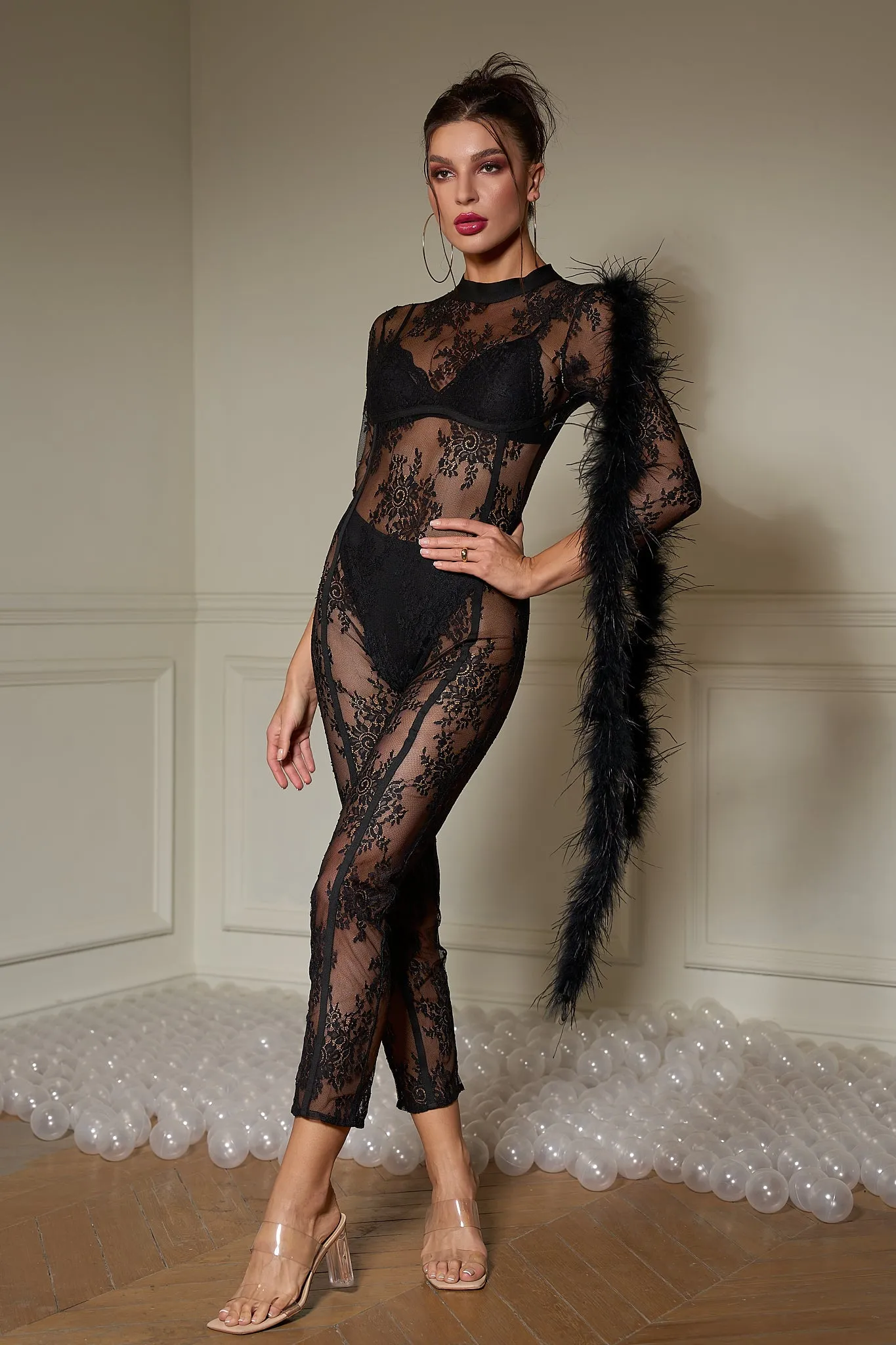Darcy Sleek Flower One-Piece Outfit