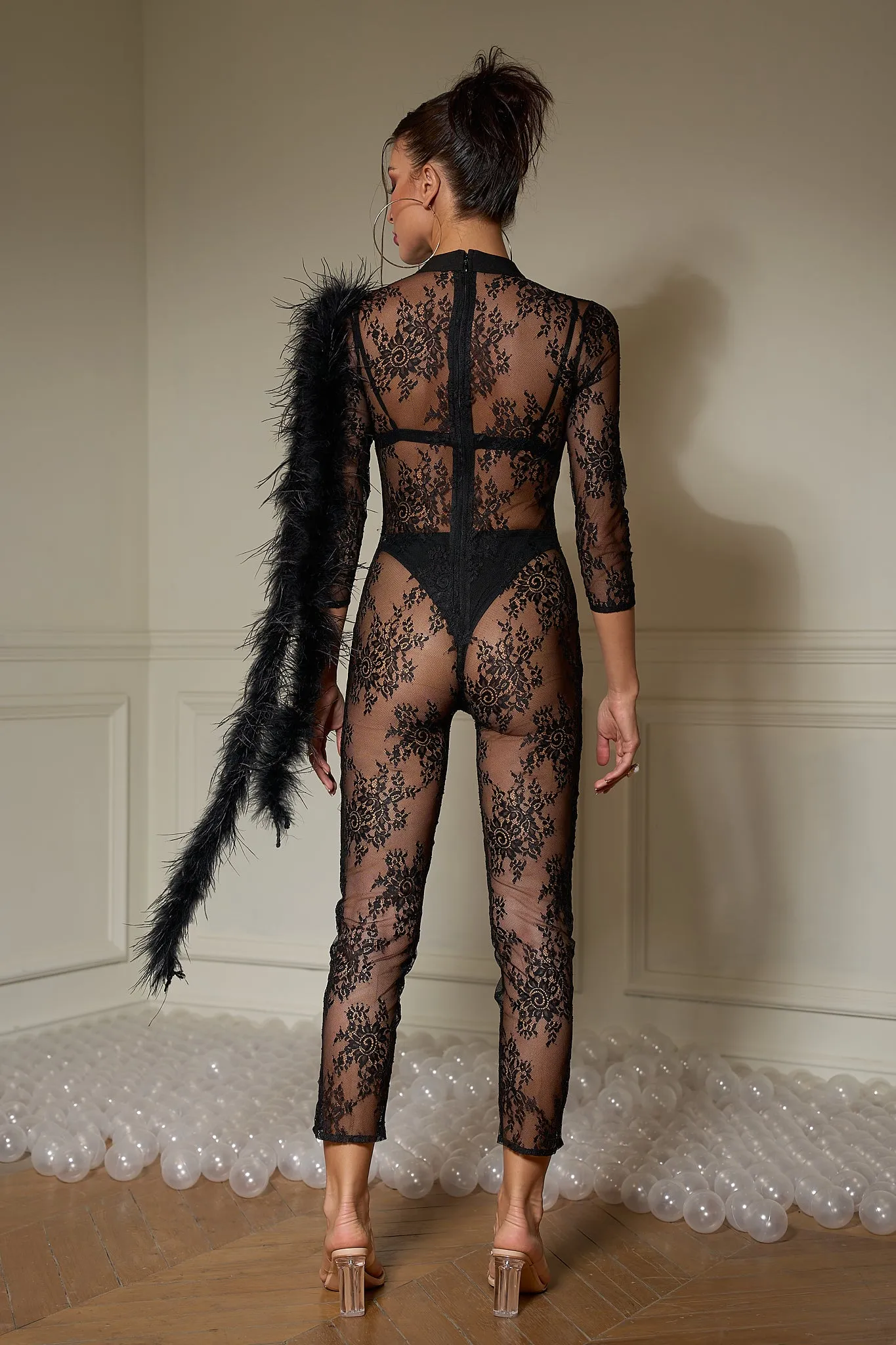 Darcy Sleek Flower One-Piece Outfit