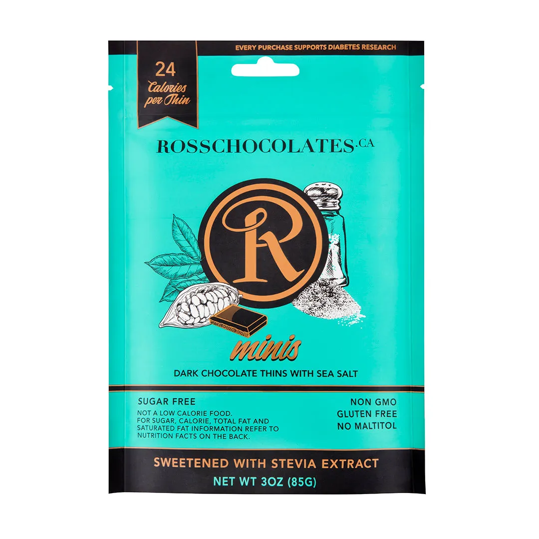 Dark Chocolate Thins with Sea Salt