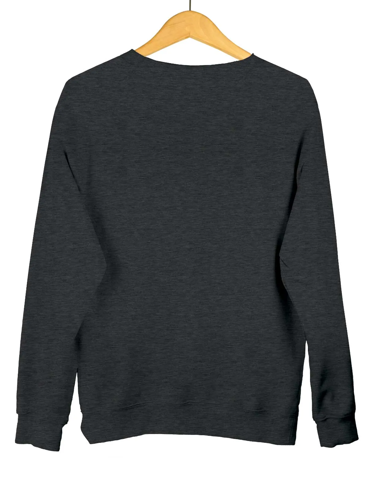 Dark Grey Plain Sweatshirt