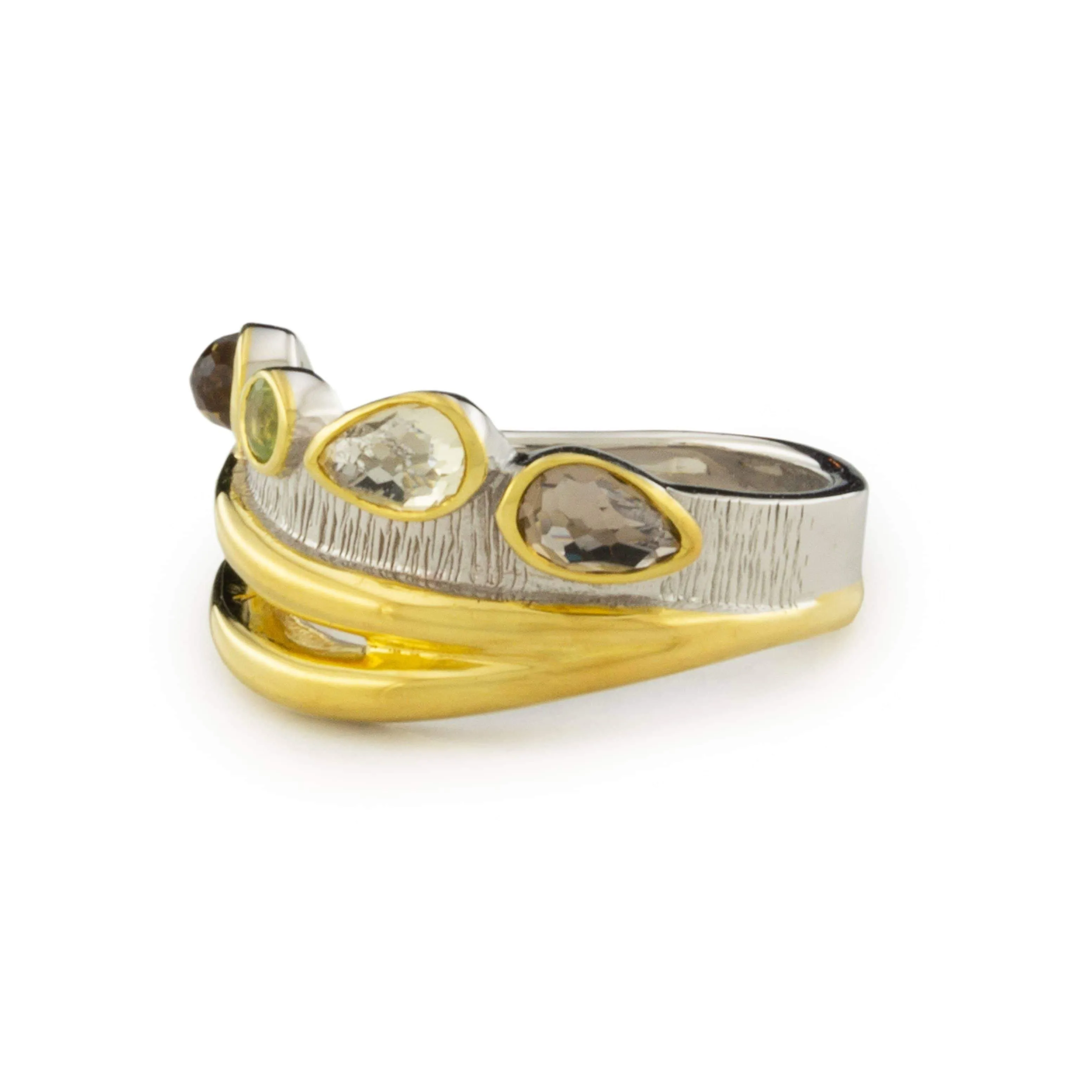 Desire Cocktail Ring in White Rhodium   14K Gold - Only size 9 left
