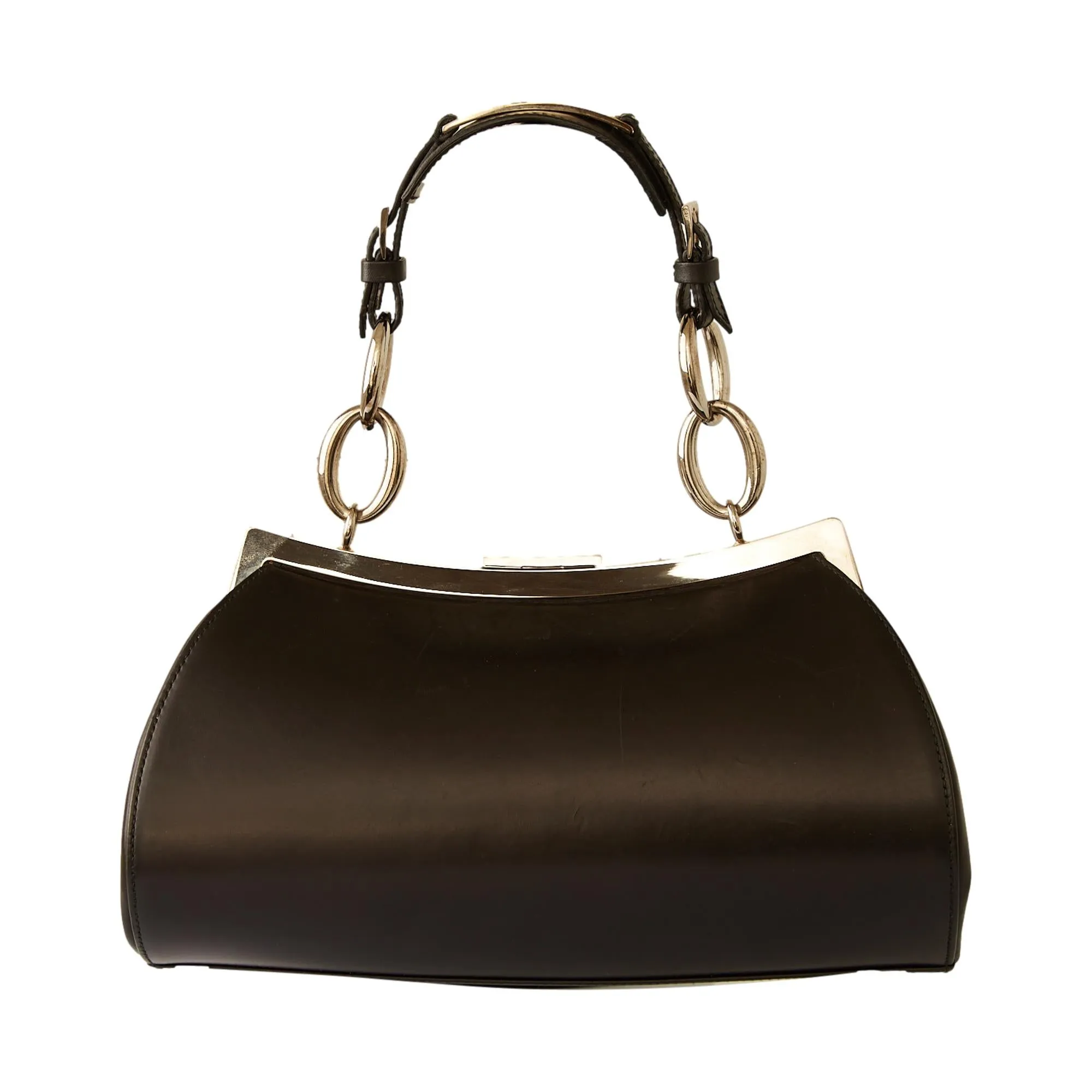 Dior Black Small Logo Top Handle Bag