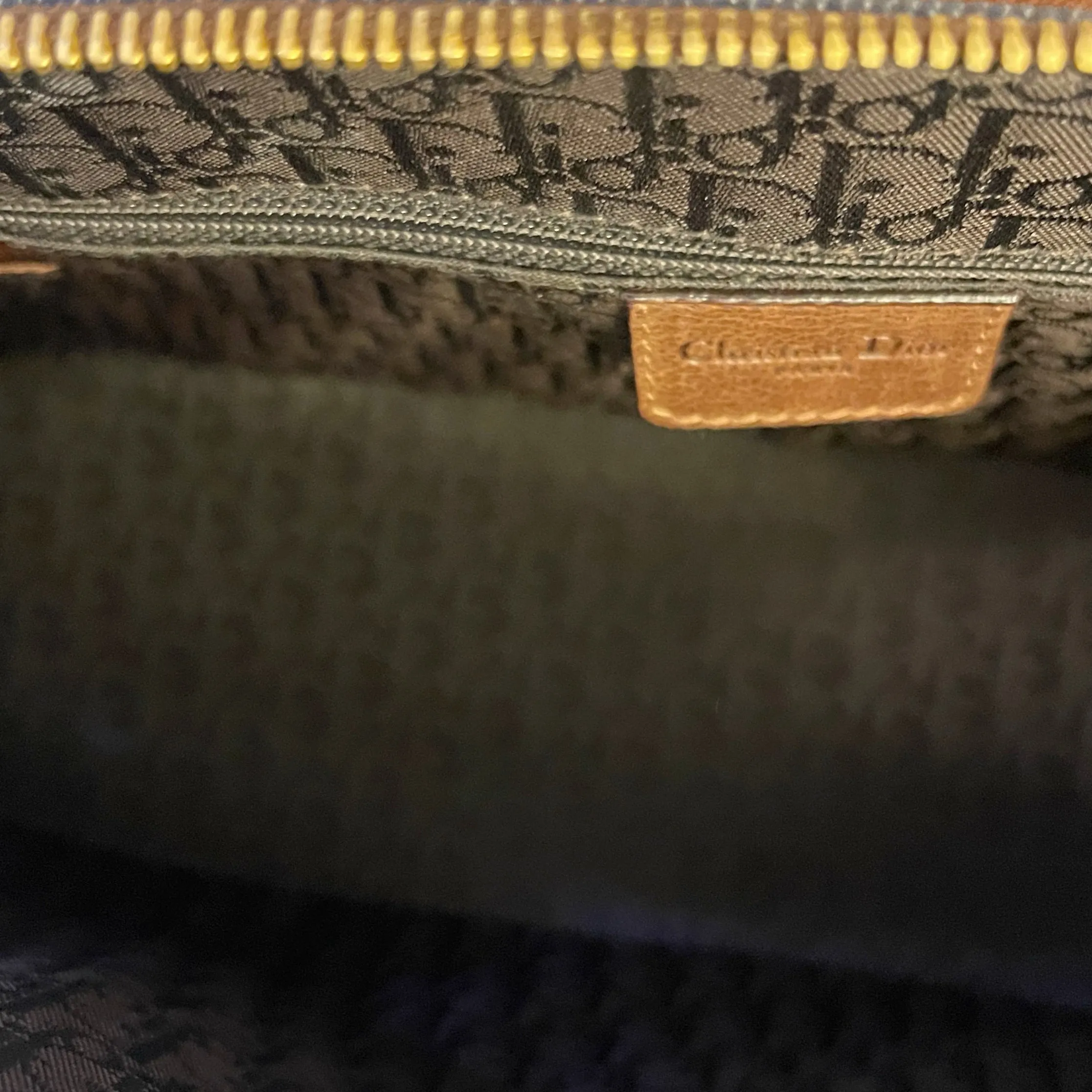Dior Denim Grommet Top Handle Bag