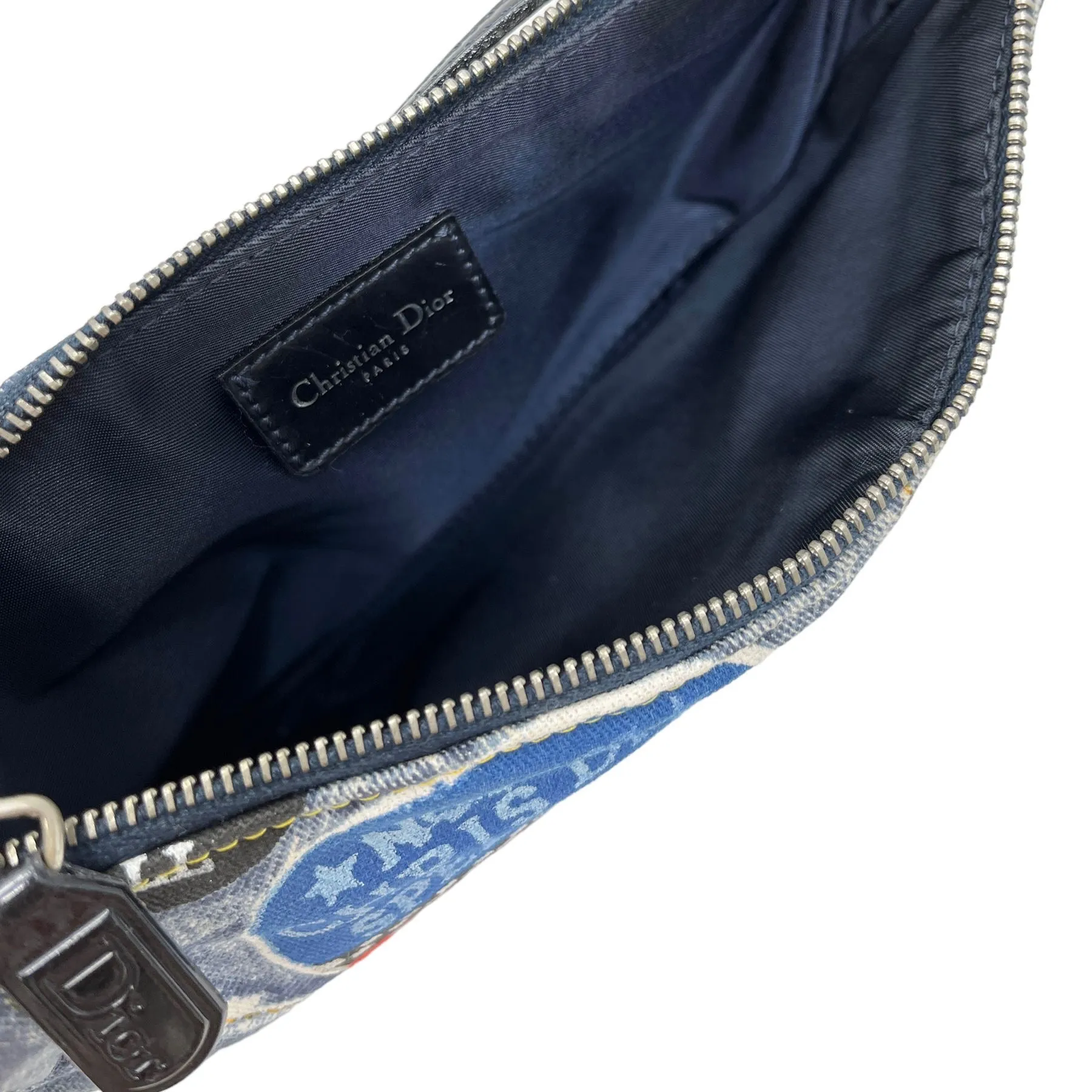 Dior Denim Speedway Mini Saddle