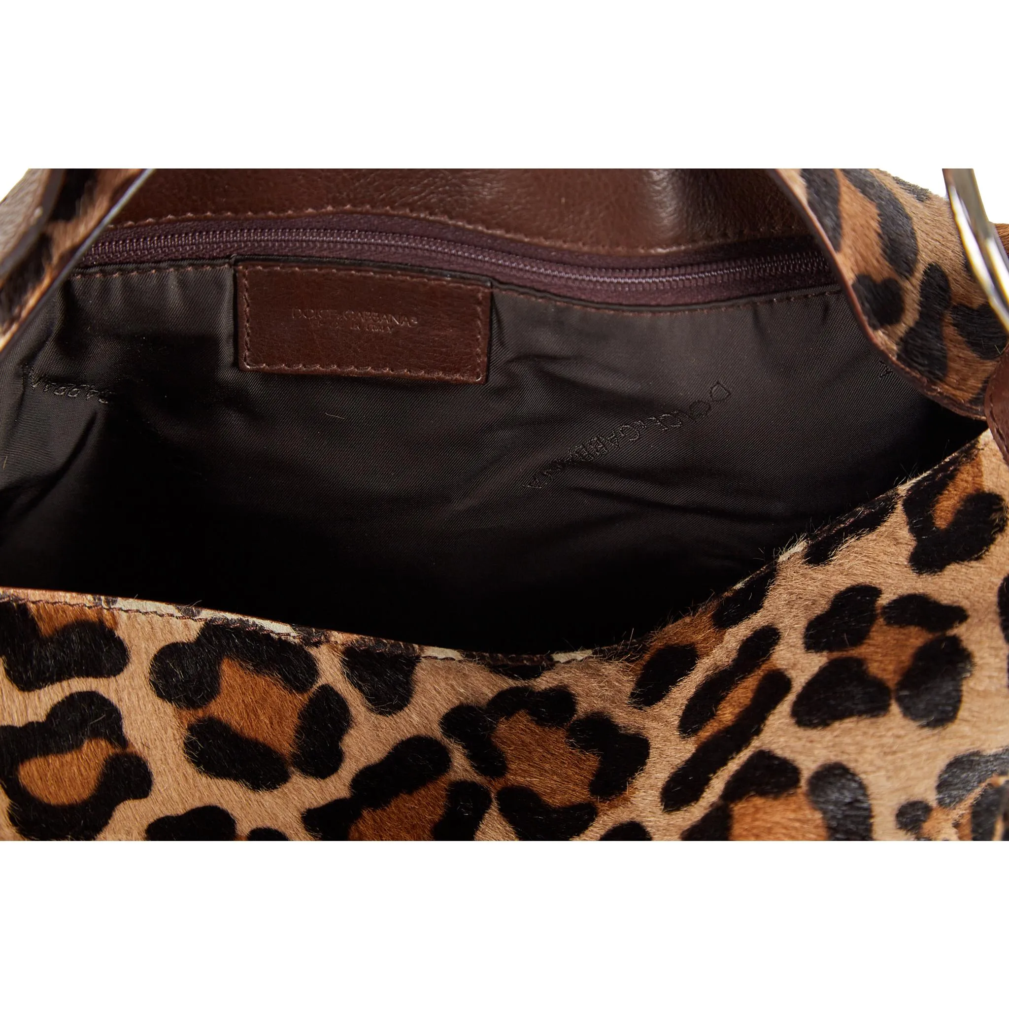 Dolce & Gabbana Leopard Print Shoulder Bag
