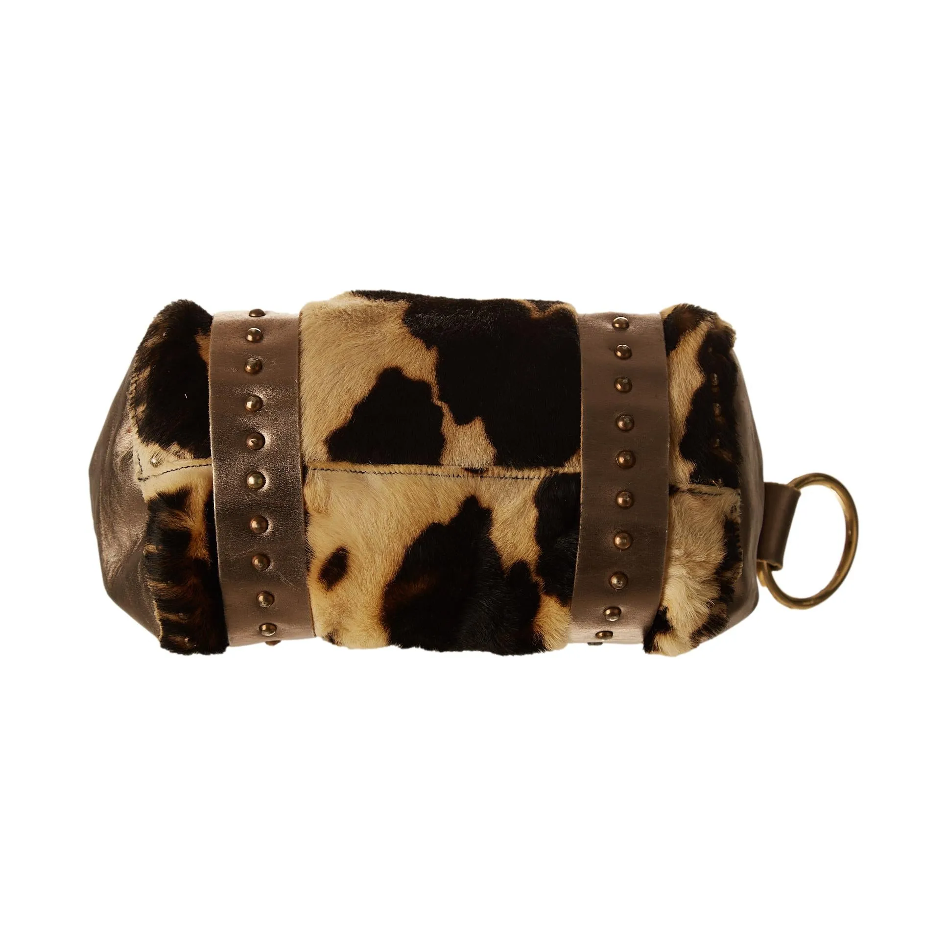 Dolce & Gabbana Studded Calf Hair Shoulder Bag