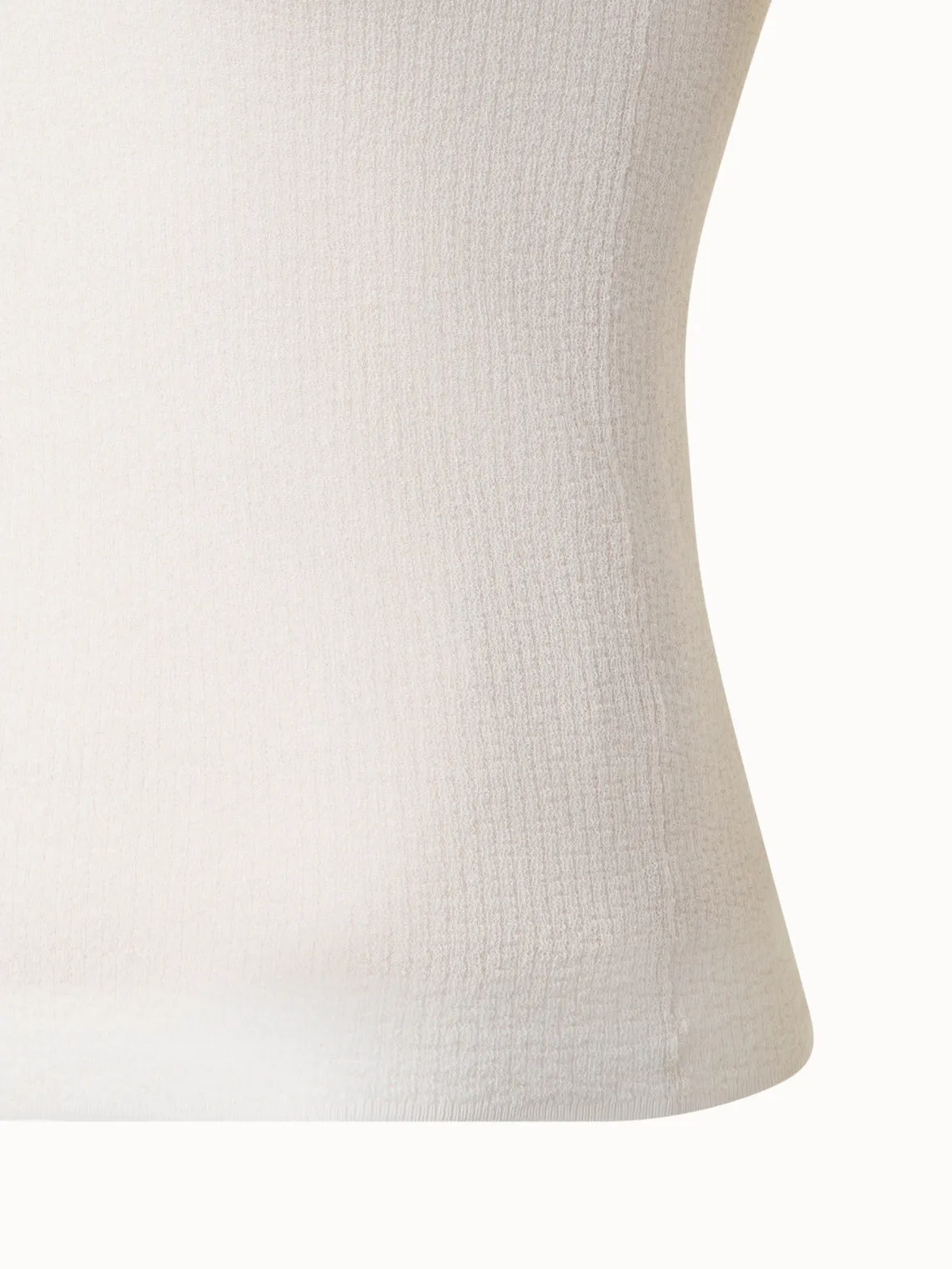 Double Layered Knit Top in Sheer Cotton