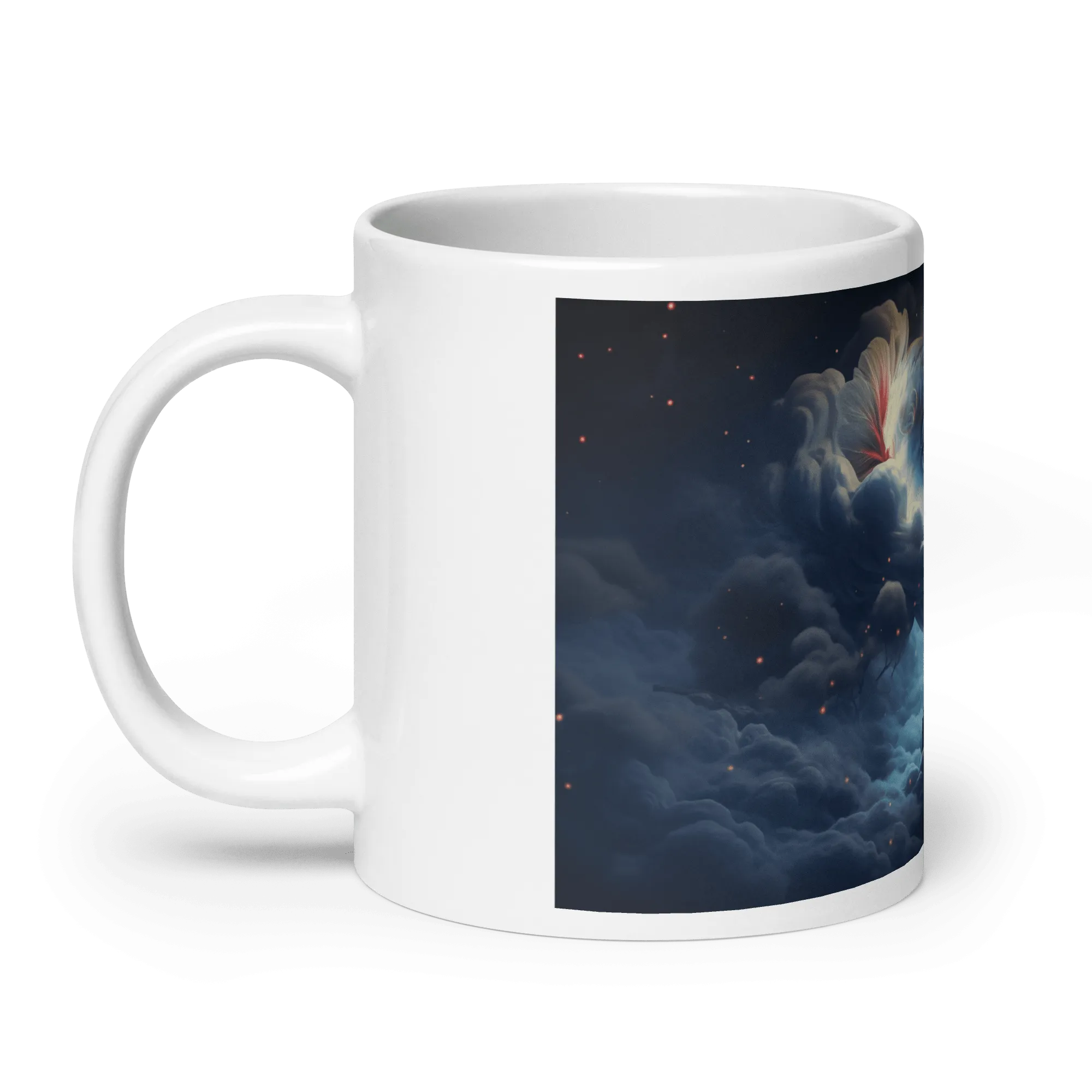 Dream Fish White Glossy Mug