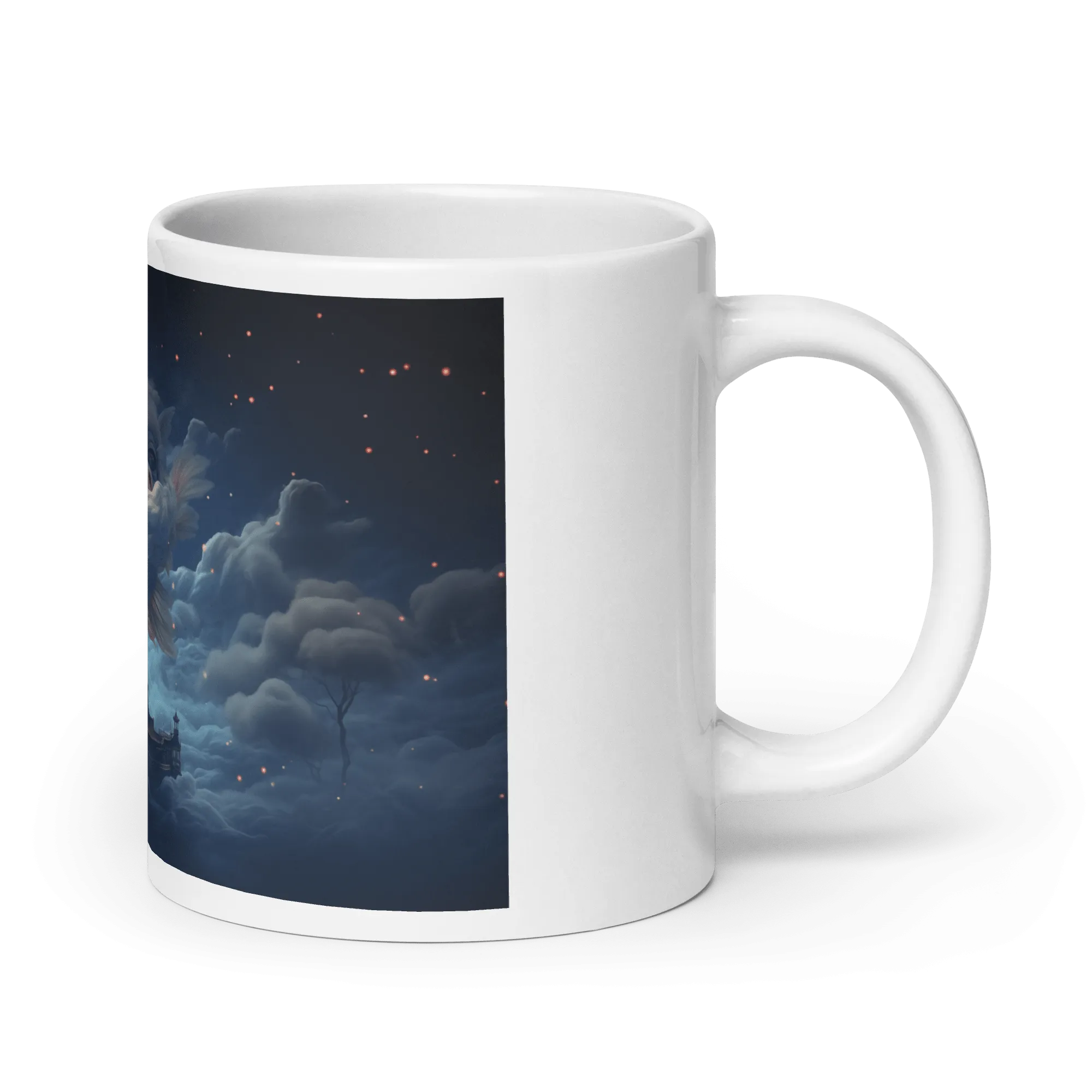 Dream Fish White Glossy Mug