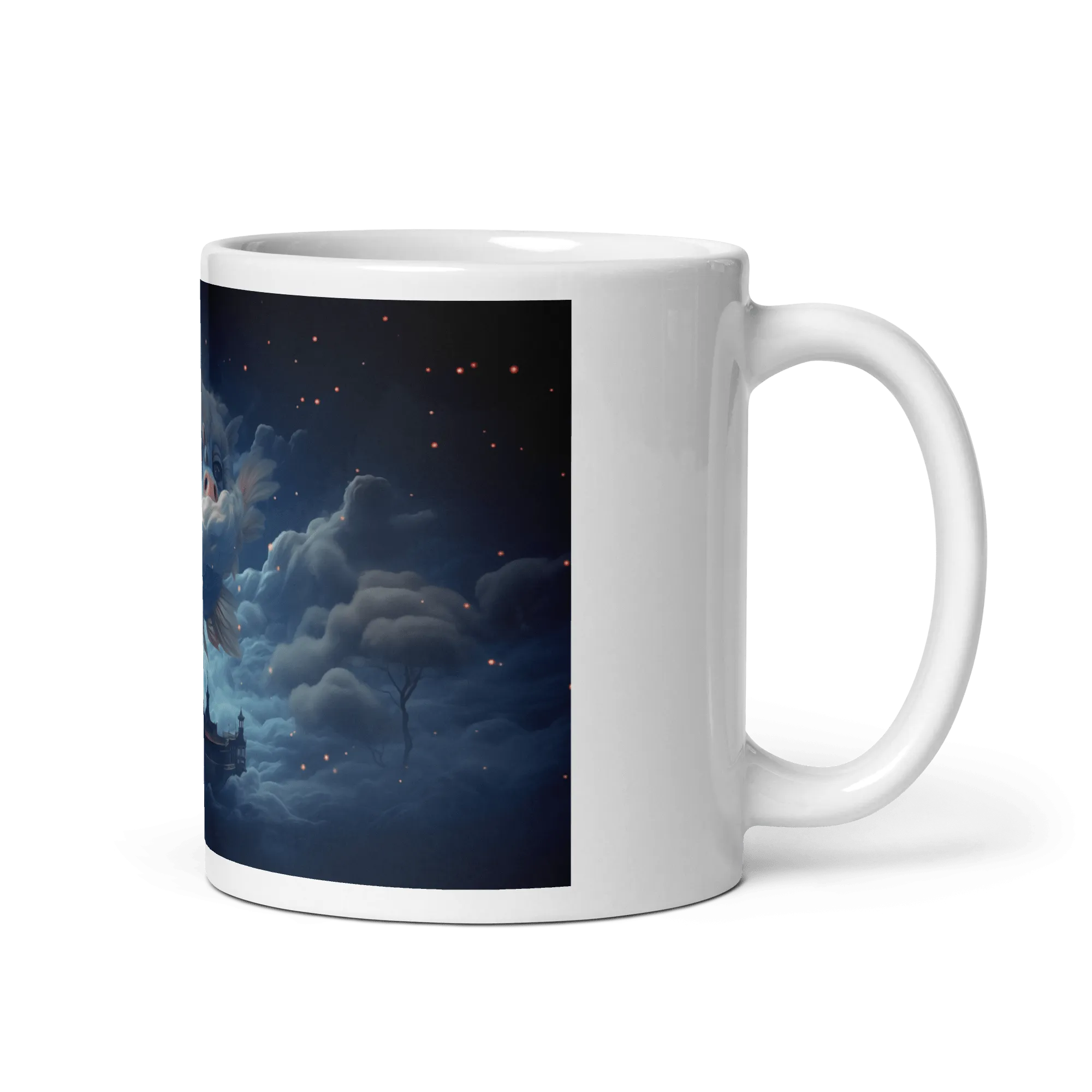 Dream Fish White Glossy Mug