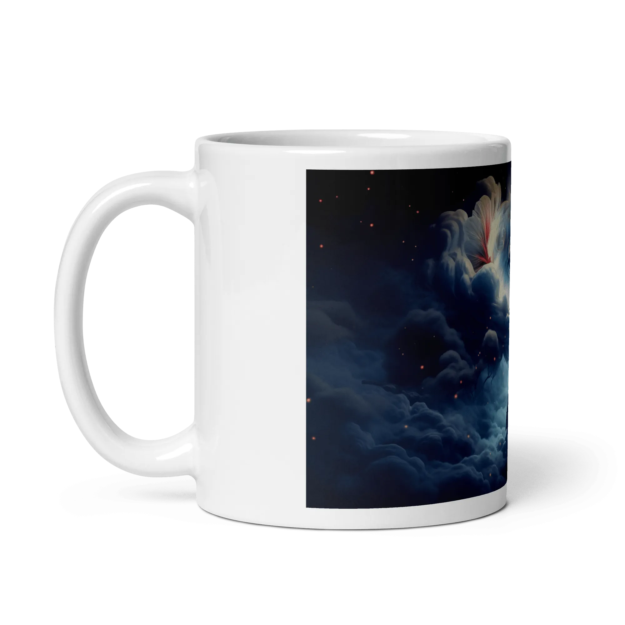 Dream Fish White Glossy Mug