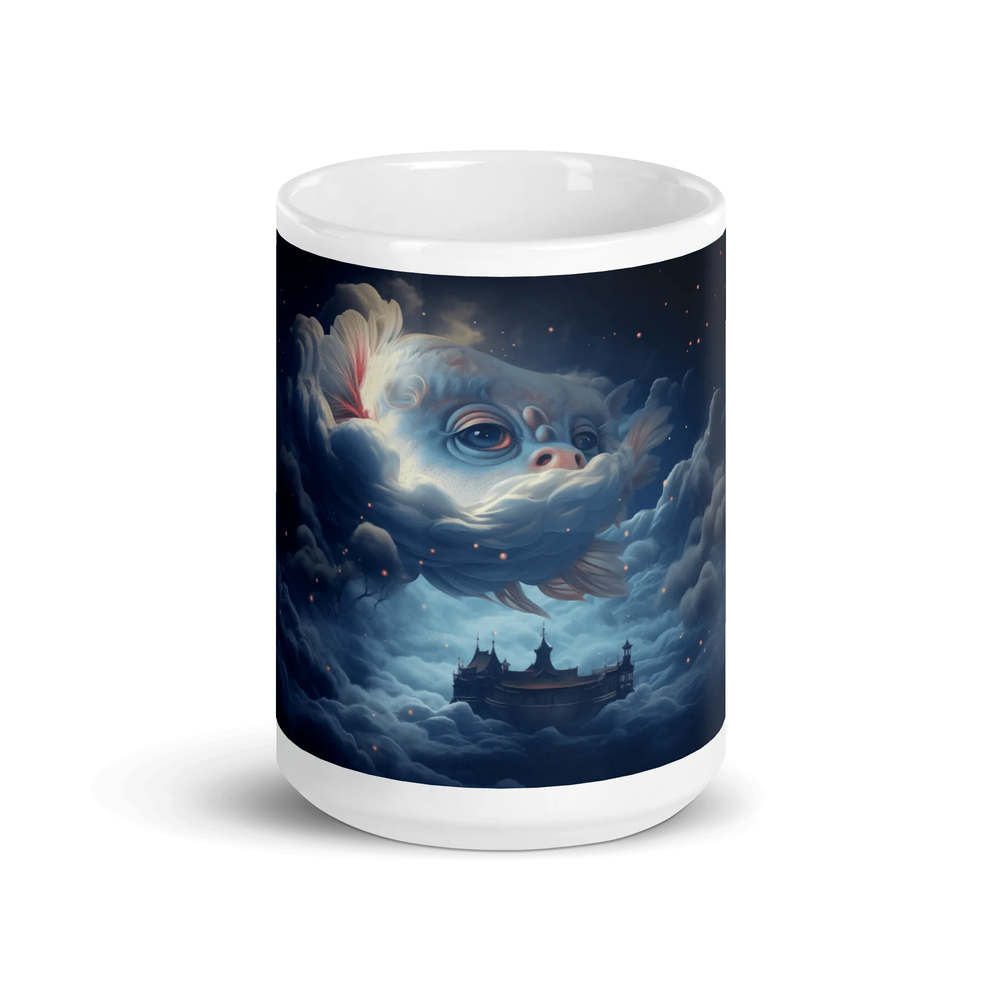 Dream Fish White Glossy Mug