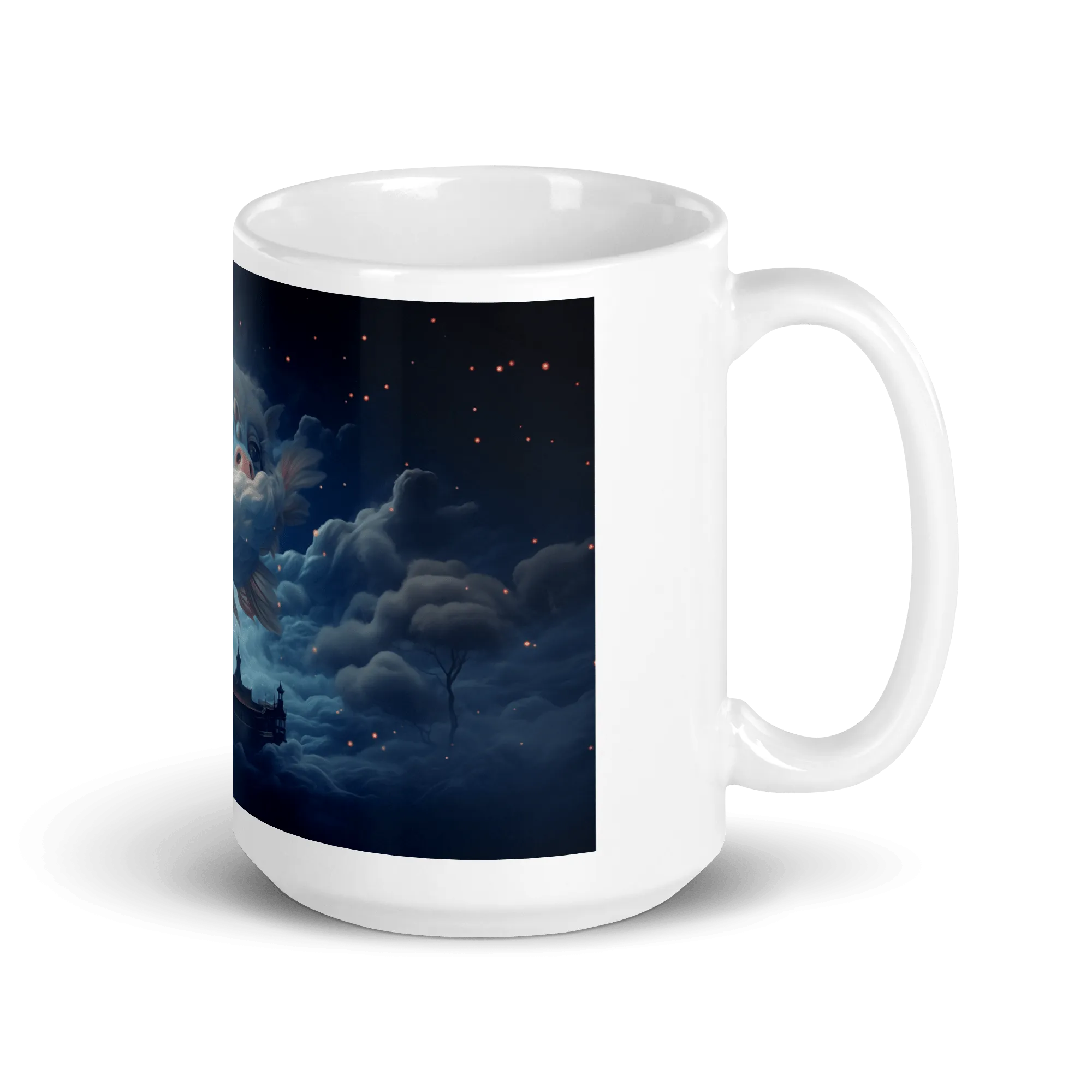 Dream Fish White Glossy Mug