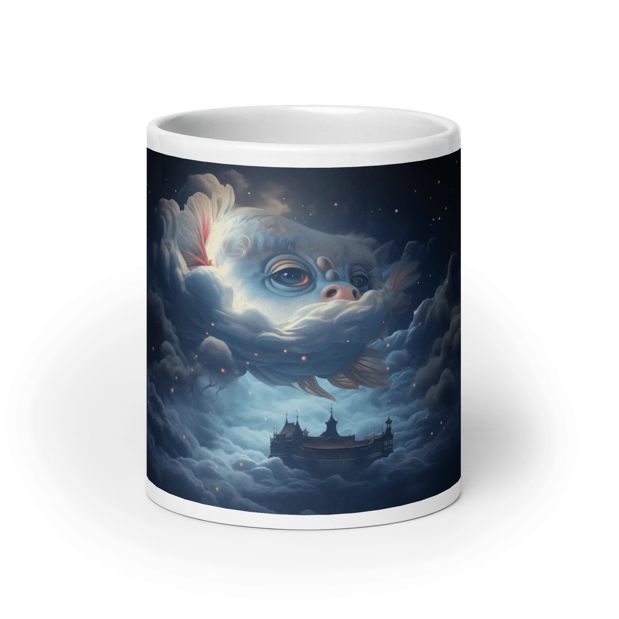 Dream Fish White Glossy Mug