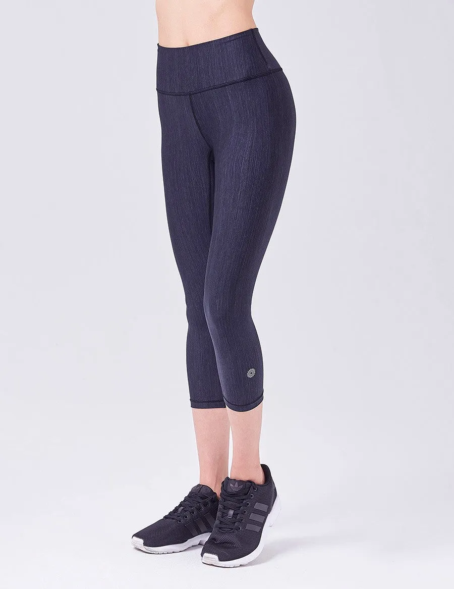 easyoga LESPIRO Glossy Slim Capris - L1 Black