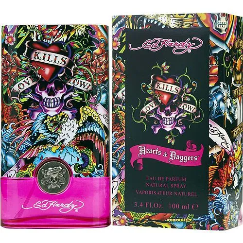 ED HARDY HEARTS & DAGGERS by Christian Audigier Eau De Parfum Spray 3.4 Oz for Women