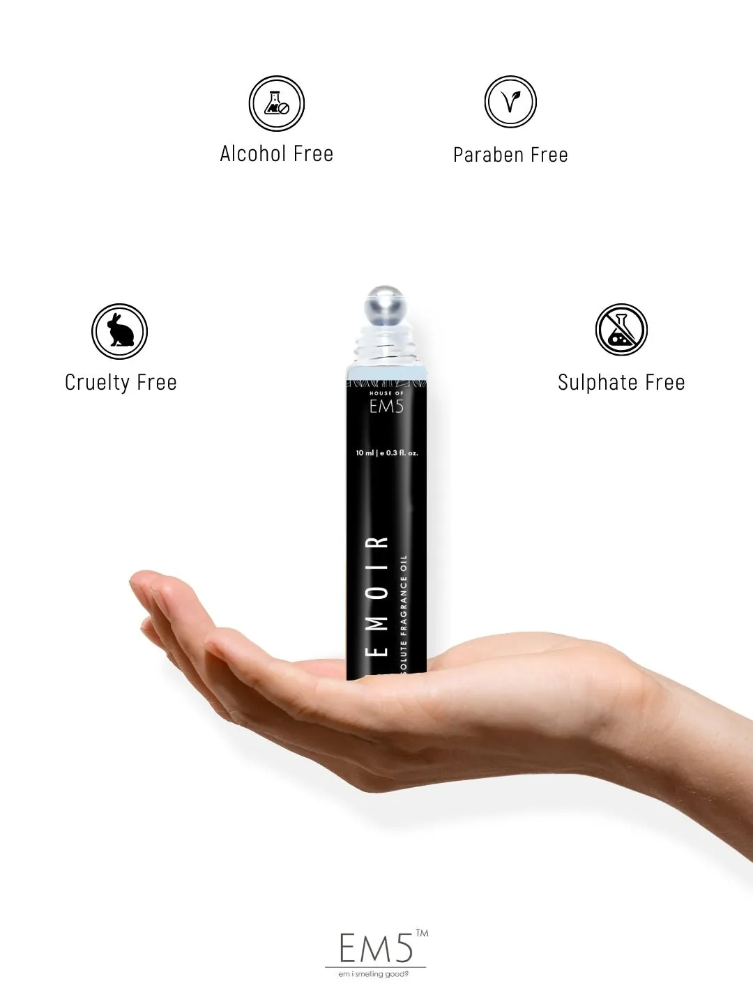 EM5™ Memoir | Perfume Oil Roll On (Attar) 90% Concentrate Non-Alcoholic for Men and Women, Strong and Long Lasting | Fresh Citrus Woody | 10ml Roll-On Easy to Carry and Travel Friendly