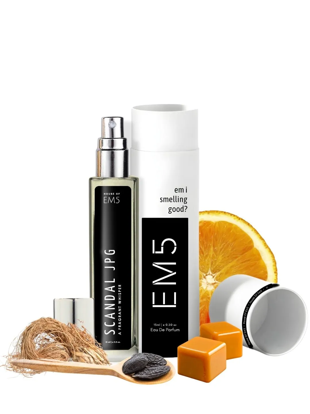 EM5™ Scandal JPG Perfume for Men | Eau De Parfum Spray | Citrus Aromatic Fresh Spicy Fragrance Accords | Luxury Gift for Him | Sizes Available: 50 ml / 15 ml