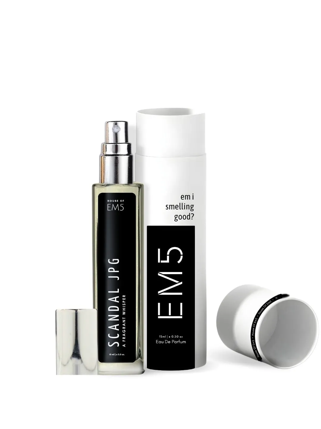 EM5™ Scandal JPG Perfume for Men | Eau De Parfum Spray | Citrus Aromatic Fresh Spicy Fragrance Accords | Luxury Gift for Him | Sizes Available: 50 ml / 15 ml