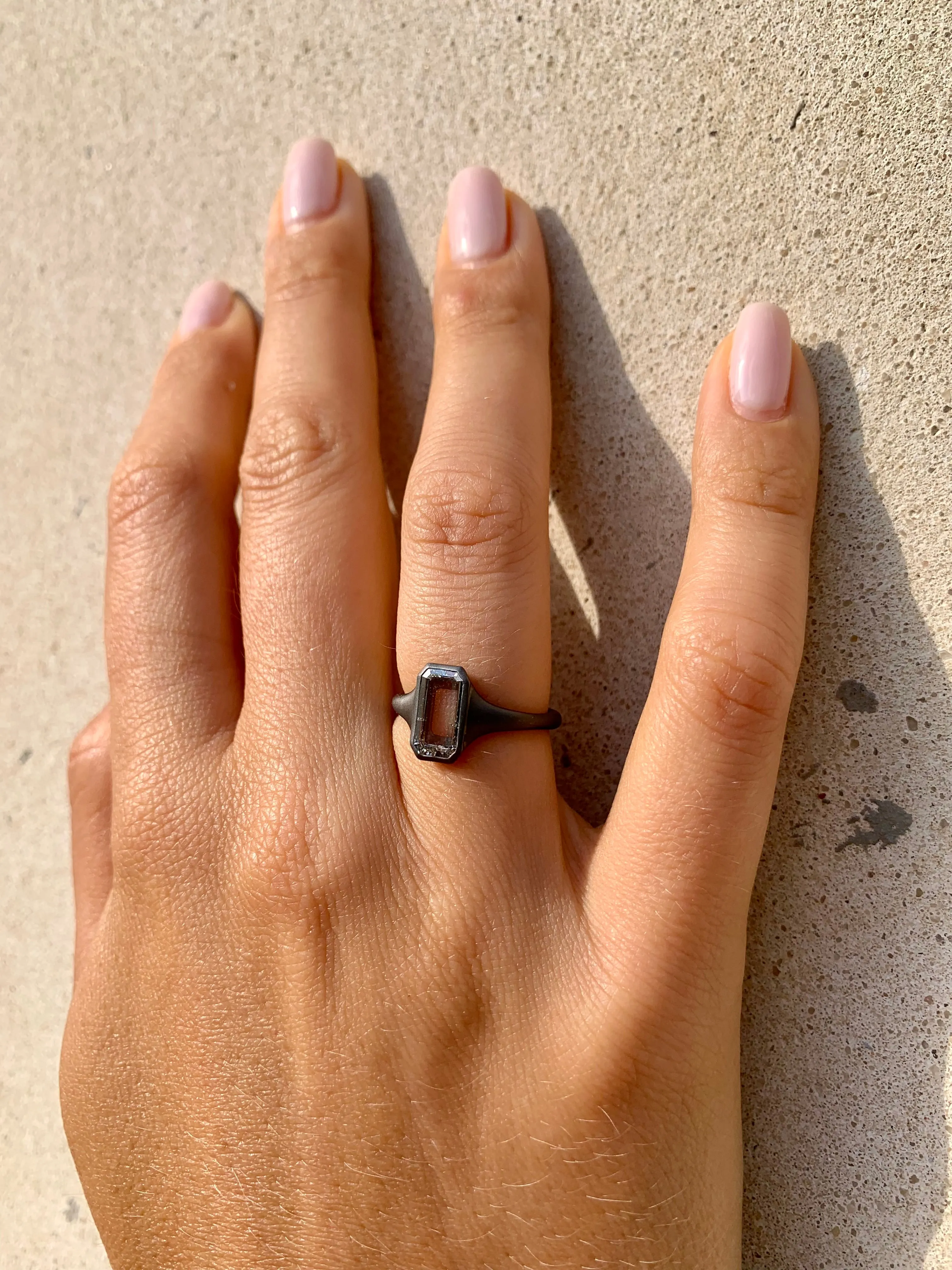 Emerald Cut Fancy Ring