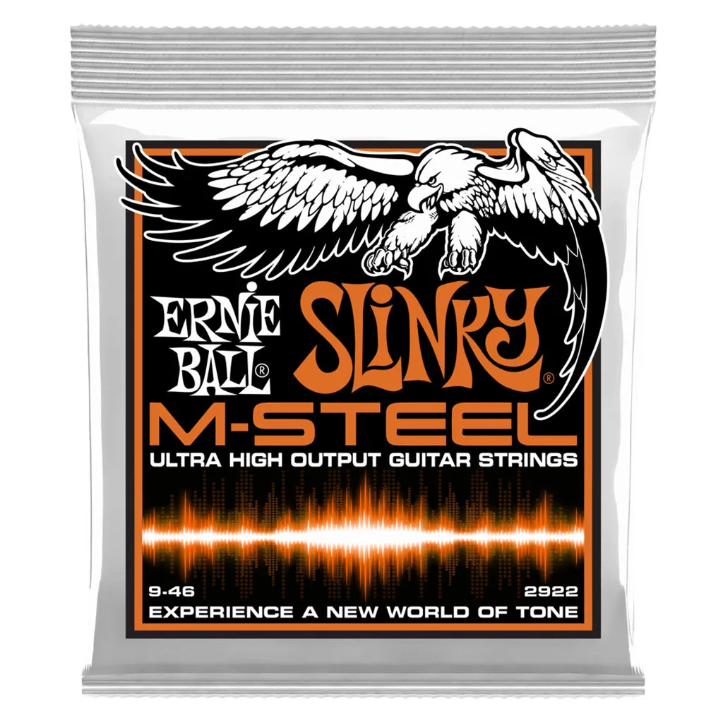Ernie Ball Hybrid Slinky M-Steel Electric Guitar Strings, 9-46 Gauge