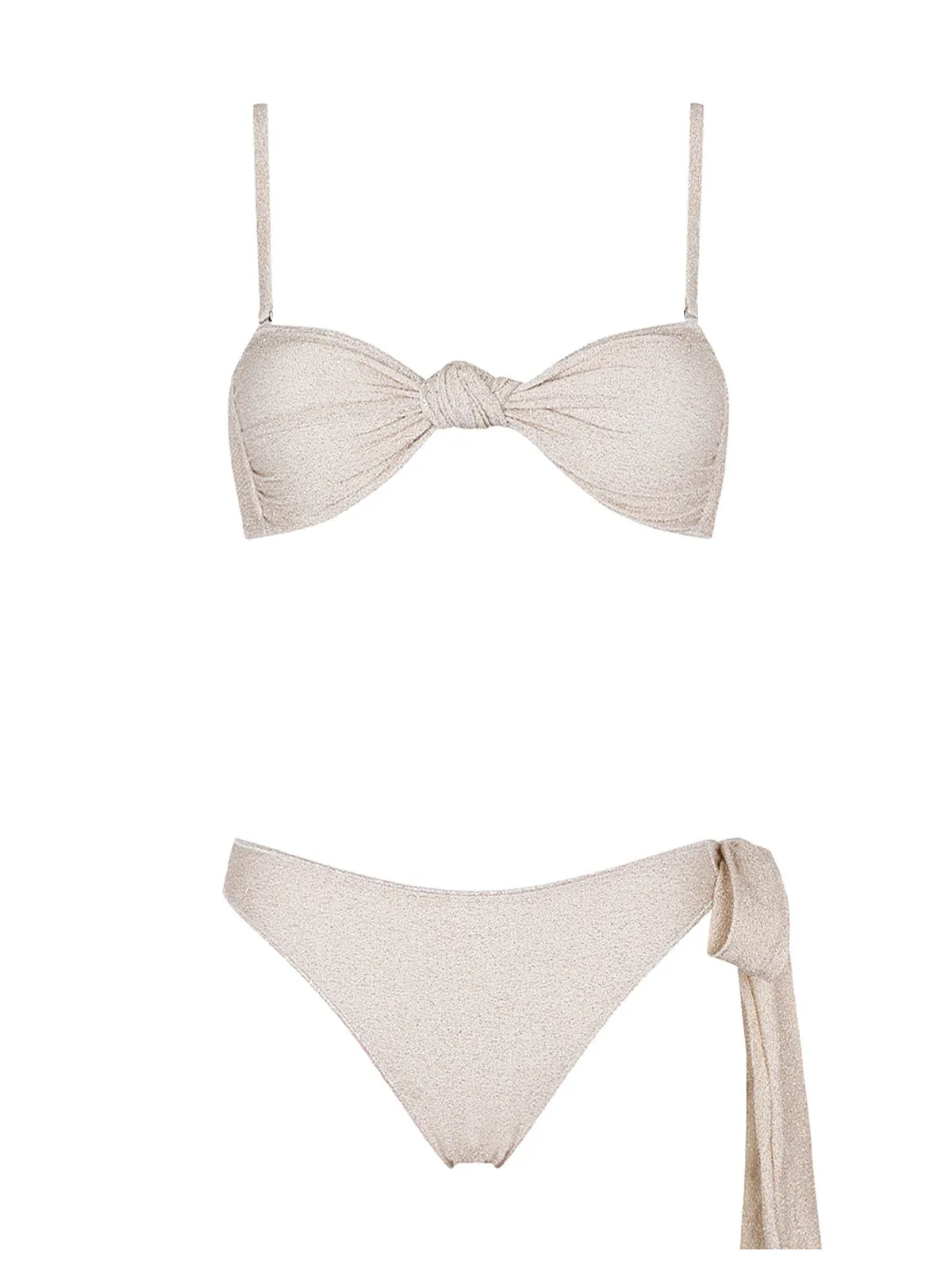 Estefania Gold Shiny Bikini ::RET
