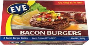 Eve Bacon Burgers 360g