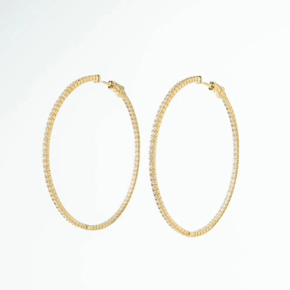 Everyday CZ Hoops