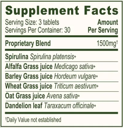 Everyday Greens Tablets Organic