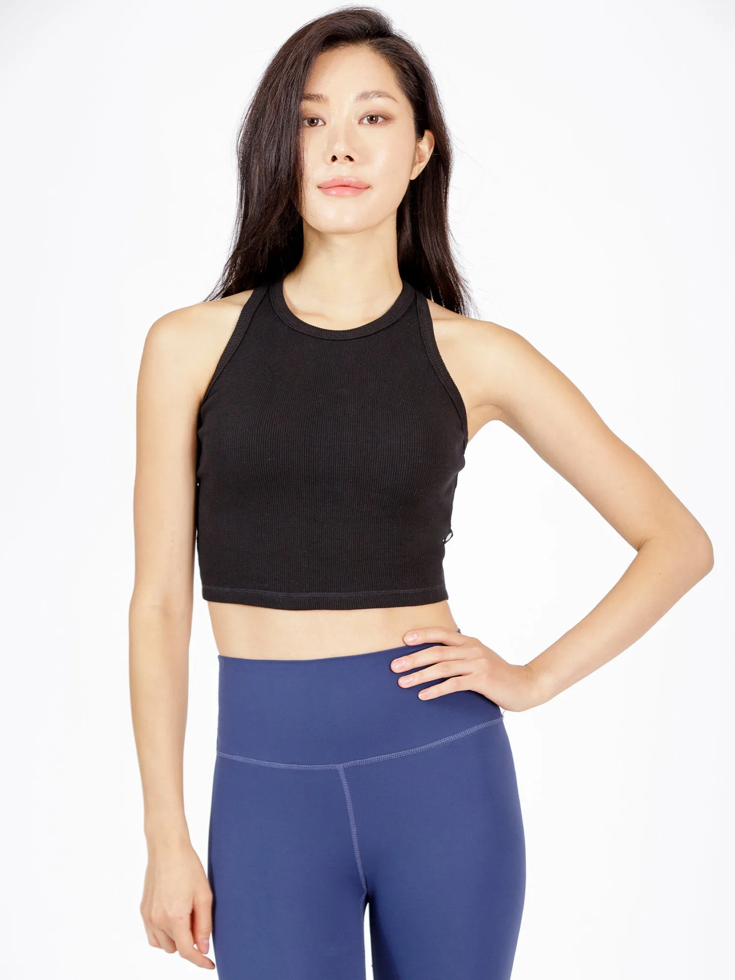 EVERYDAY RIBBED CROPPED SINGLET