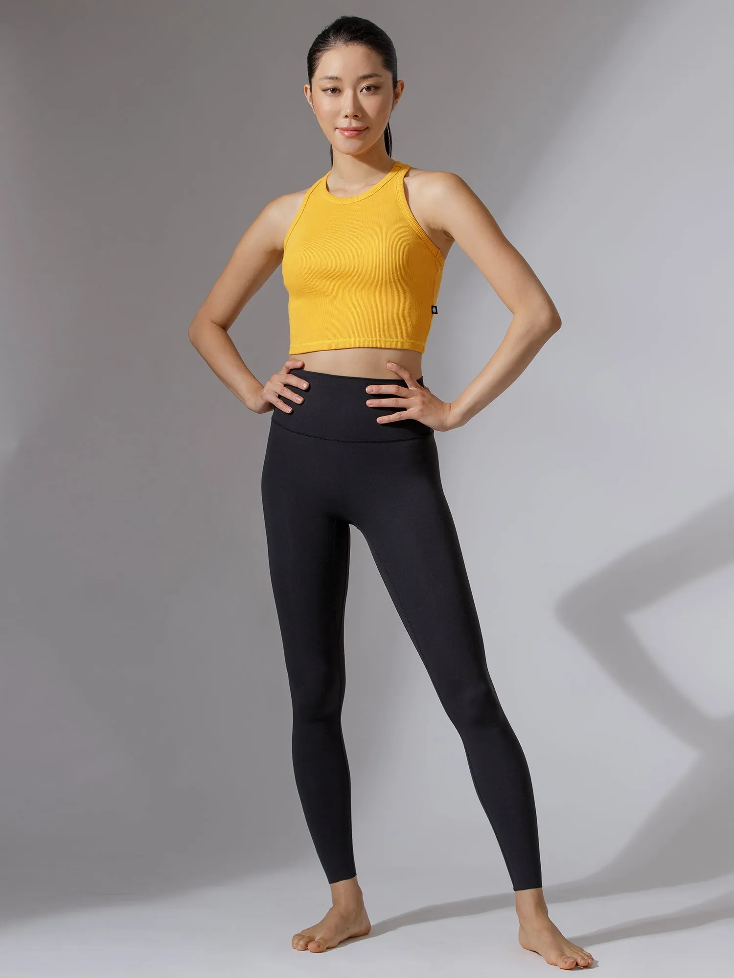 EVERYDAY RIBBED CROPPED SINGLET