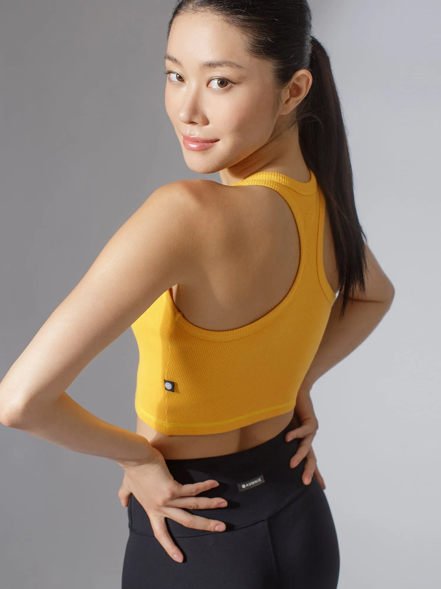EVERYDAY RIBBED CROPPED SINGLET