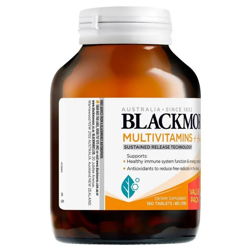 [Expiry: 03/2025] Blackmores Sustained Release Multivitamins   Antioxidants 180 Tablets