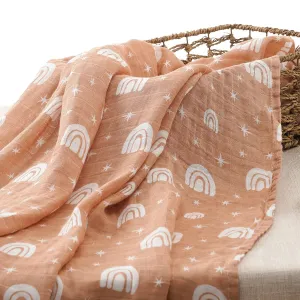 Extra Large Rainbow Bamboo Muslin