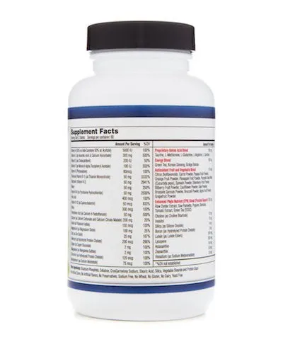 EZ Health Solutions© Men's Ultra Multiple Daily Vitamin Supplement 120 Vegetarian Tablets