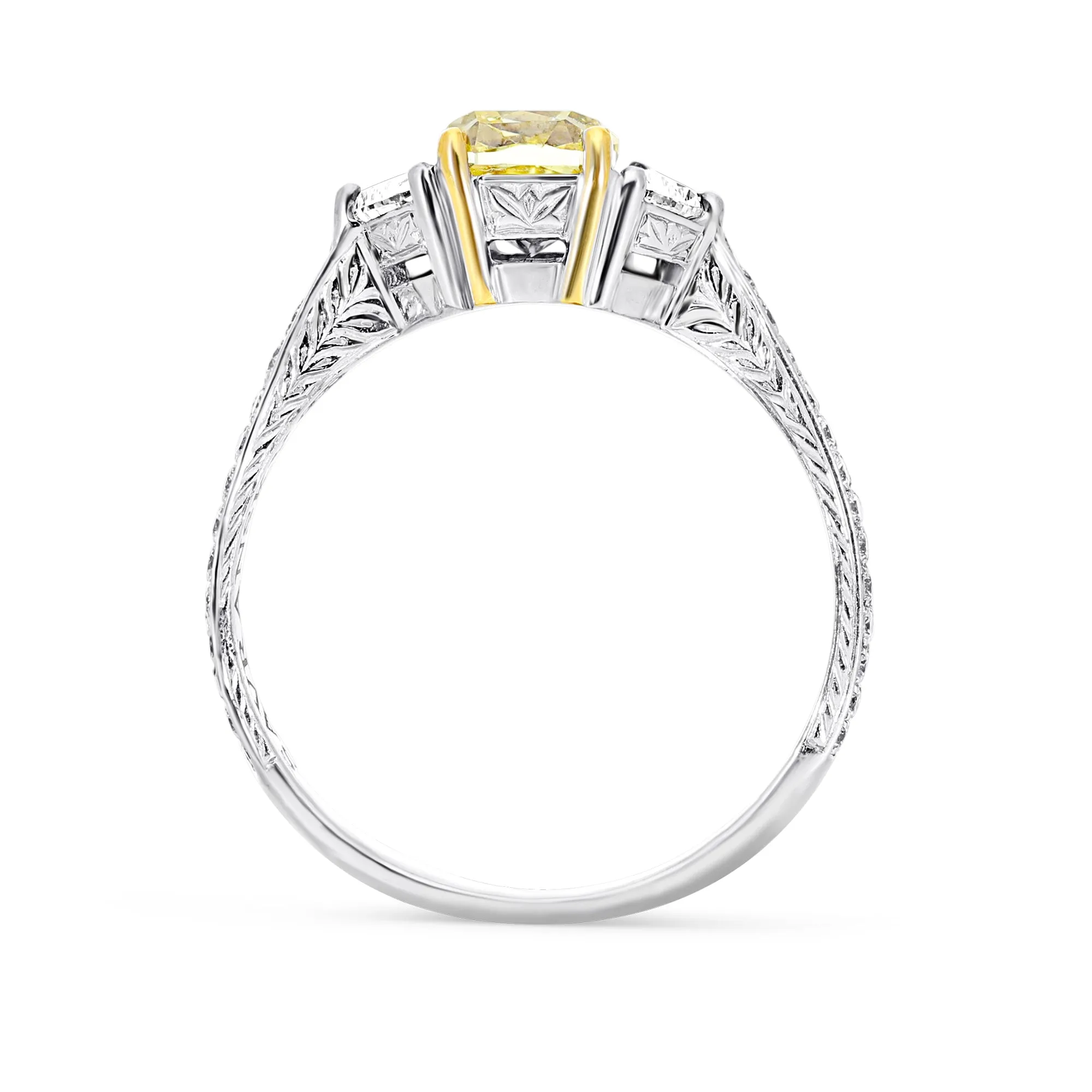 Fancy Yellow Engagement Ring