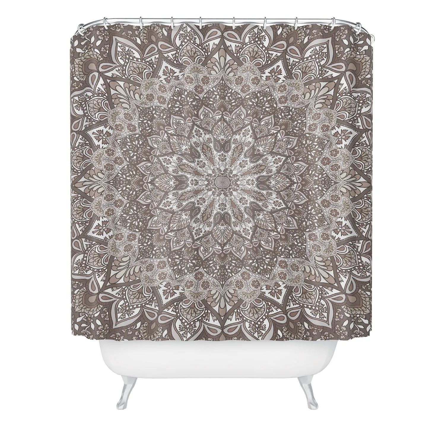 FARAH NEUTRAL SHOWER CURTAIN