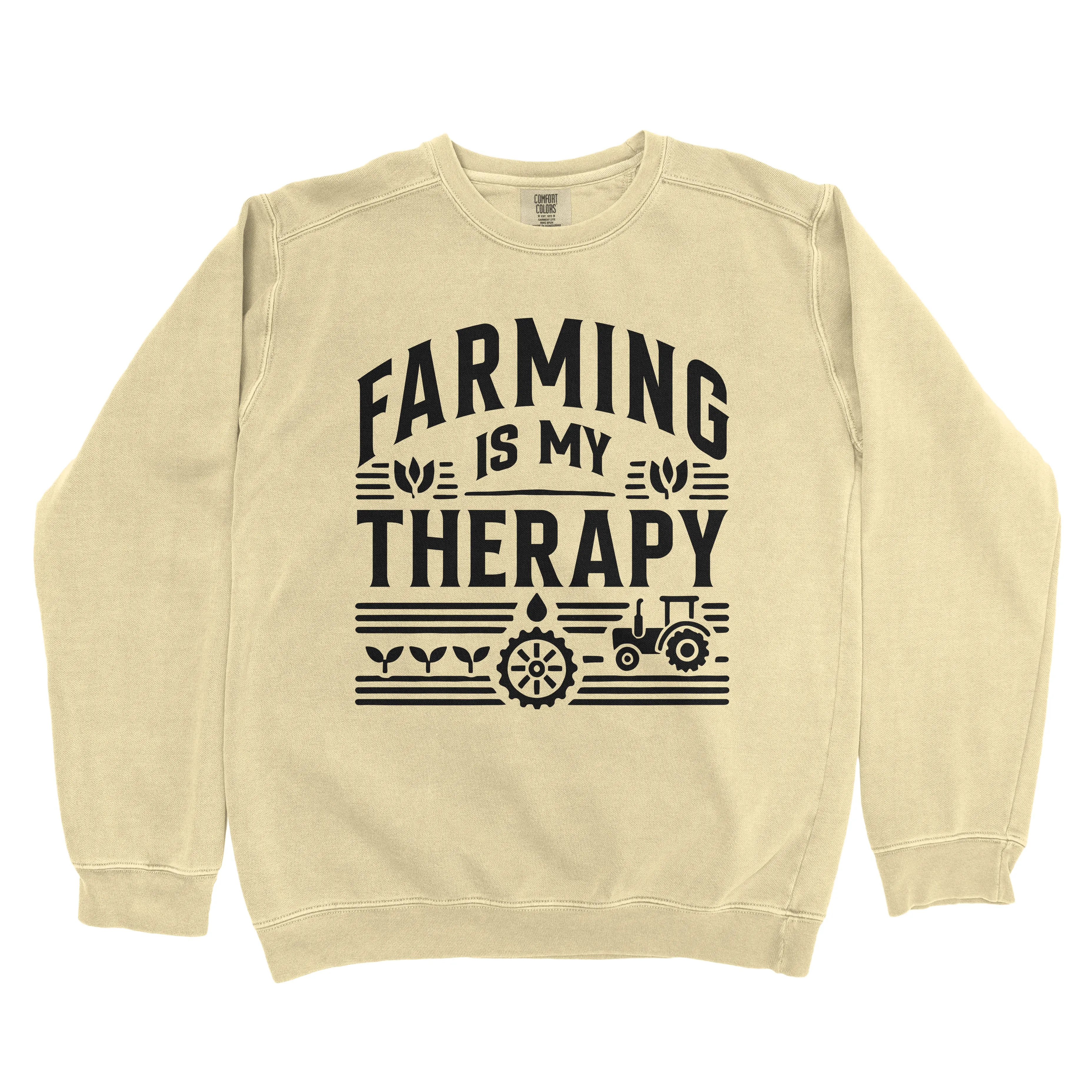 FARMING IS MY THERAPY PREMIUM SWEATSHIRT