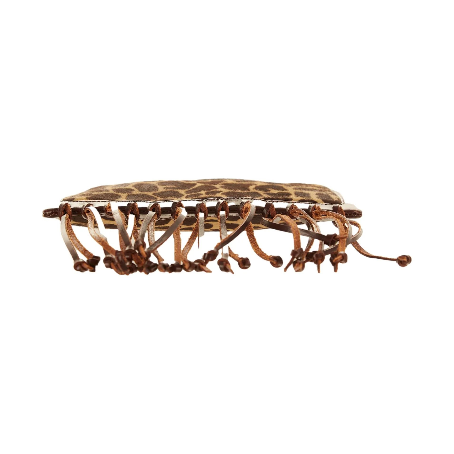 Fendi Brown Giraffe Tassel Bag