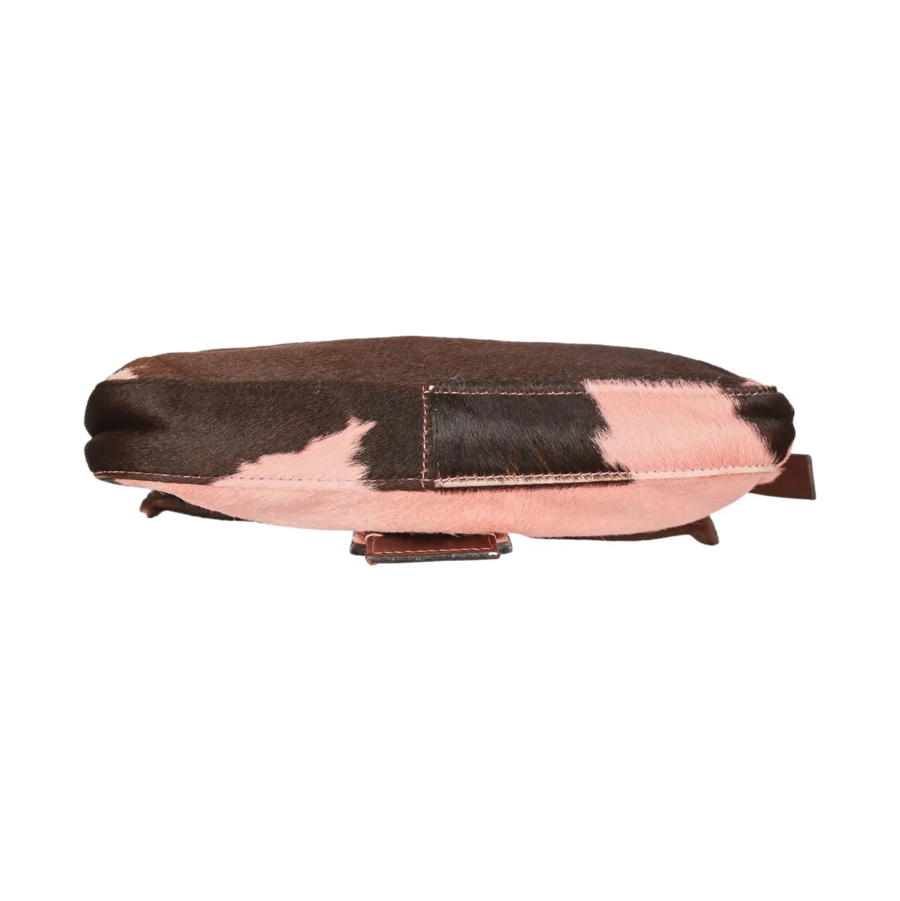 Fendi Pink Cow Print Baguette