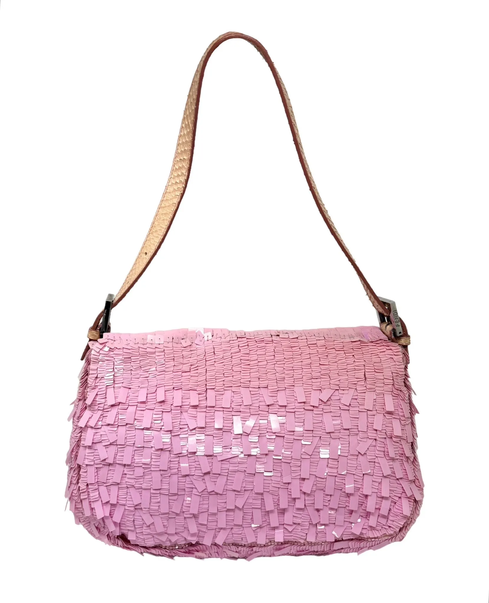 Fendi Pink Sequin Mama Baguette
