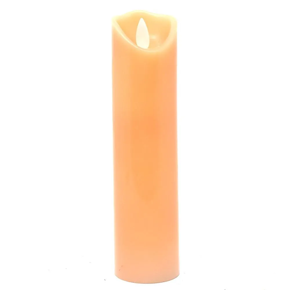 Flameless Wax Slender Pillar LED Candles