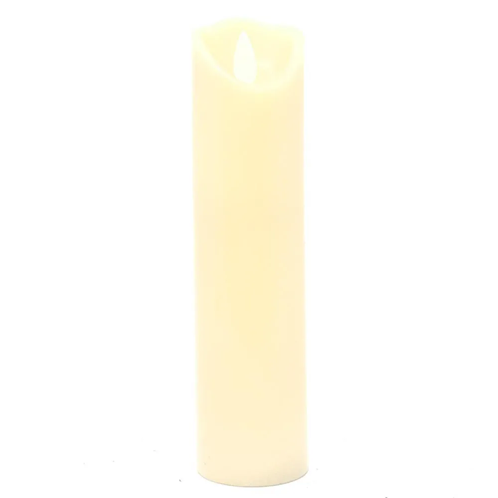 Flameless Wax Slender Pillar LED Candles
